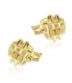 Waffle Style Silver Stud Earring STS-5351